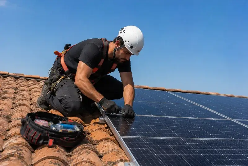 Maintenance et monitoring de panneaux solaires à Saint-Jean-de-Sixt