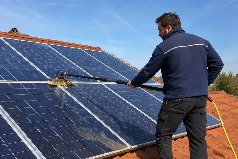 Nettoyage et entretien de panneaux solaires à Saint-Jean-de-Sixt